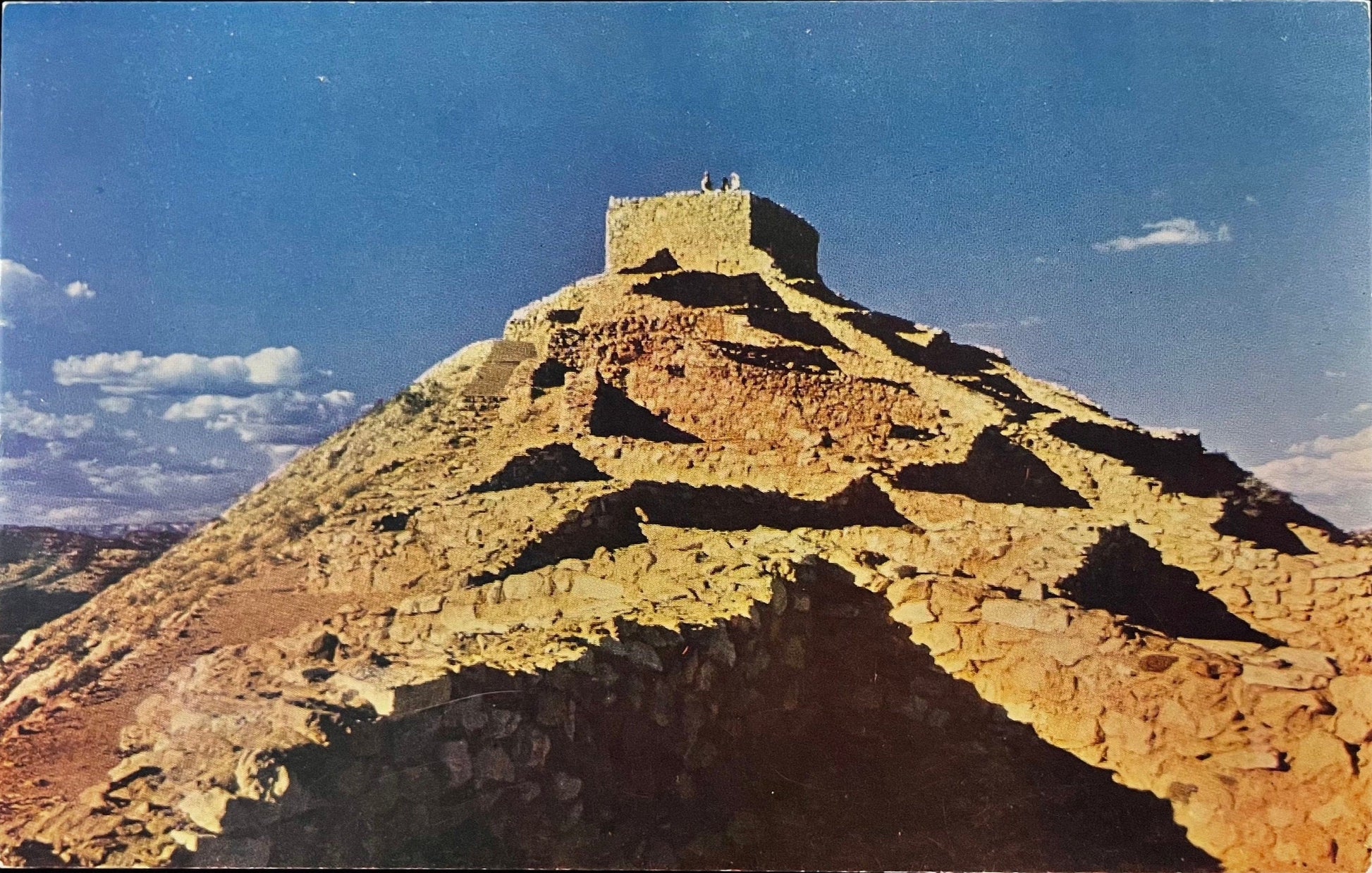 Ancient Tuzigoot Ruins, Arizona, Photo: Mike Roberts - Vintage Postcard