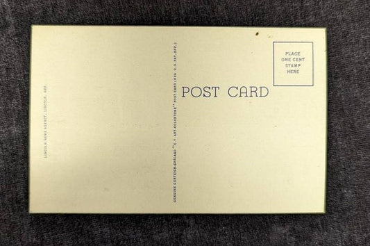 Front: Entrance to Antelope Park, Lincoln Neb.Back: BlankGreat Condition, unmailed1930s-1950sPublisher: Genuine Curteich-Chicago