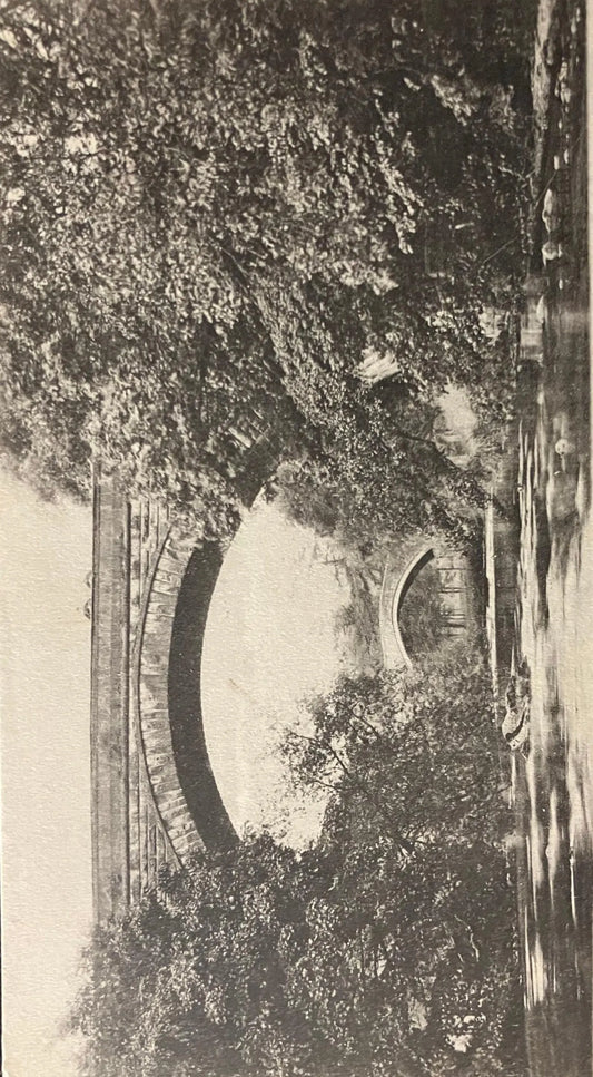 Auld and New Brigs o' Doon, Ayr - Vintage United Kingdom Postcard- 1920 Bridges in the UK - Real Pho