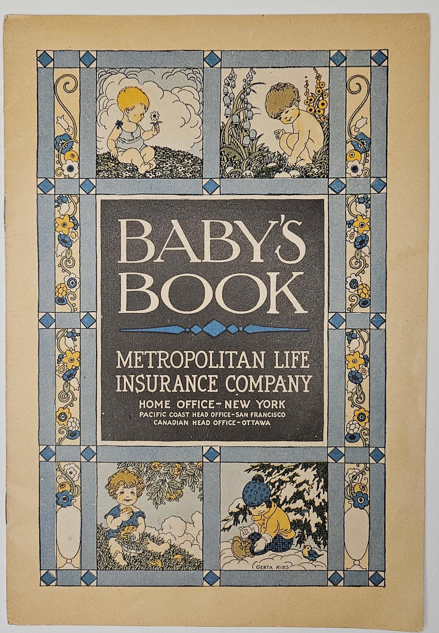 Baby's Book- Metropolitan Life Insurance Company- Cincinnati Ohio 1920s - Martha's Baby Book, 1926 -
