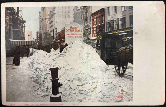 A Wintry Day on Broadway - New York City
