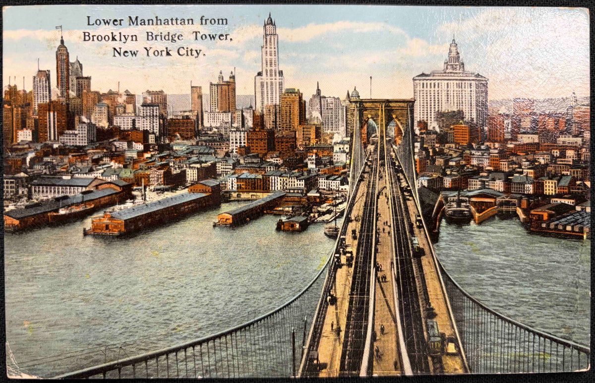 Lower Manhattan from Brooklyn Bridge Tower