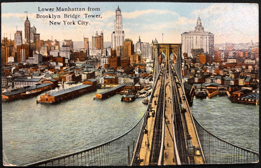Lower Manhattan from Brooklyn Bridge Tower