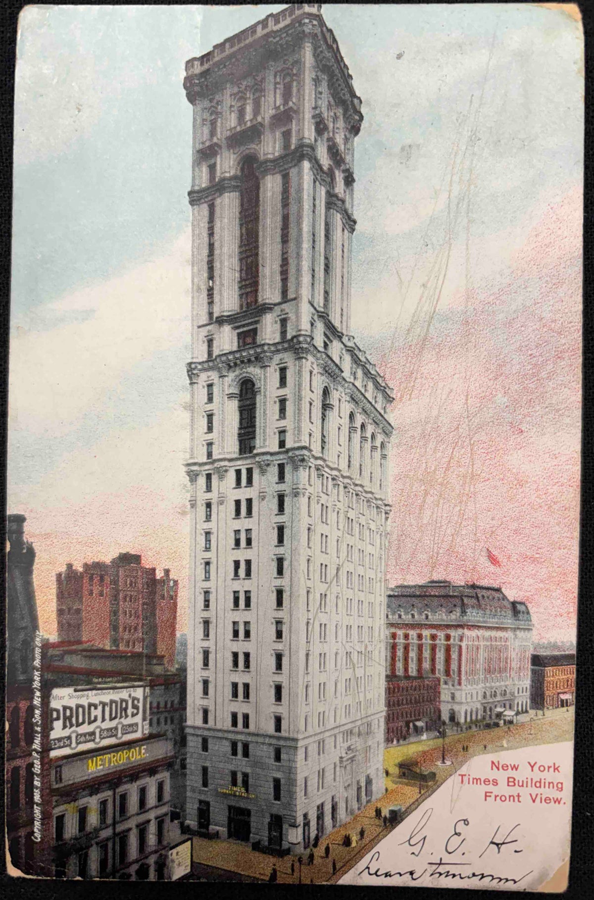 New York Times Building, Front View