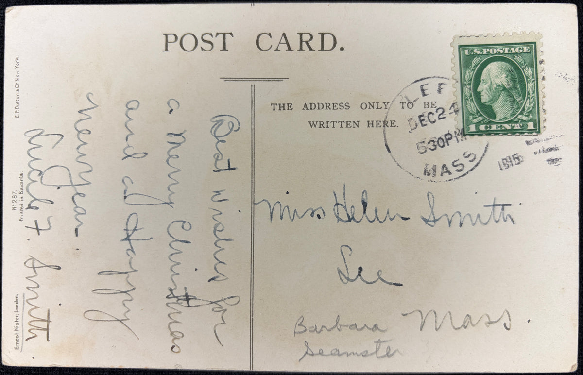 1915 Virgin Mother with Baby Christmas Bring You Joy and Peace - Vintage Postcard