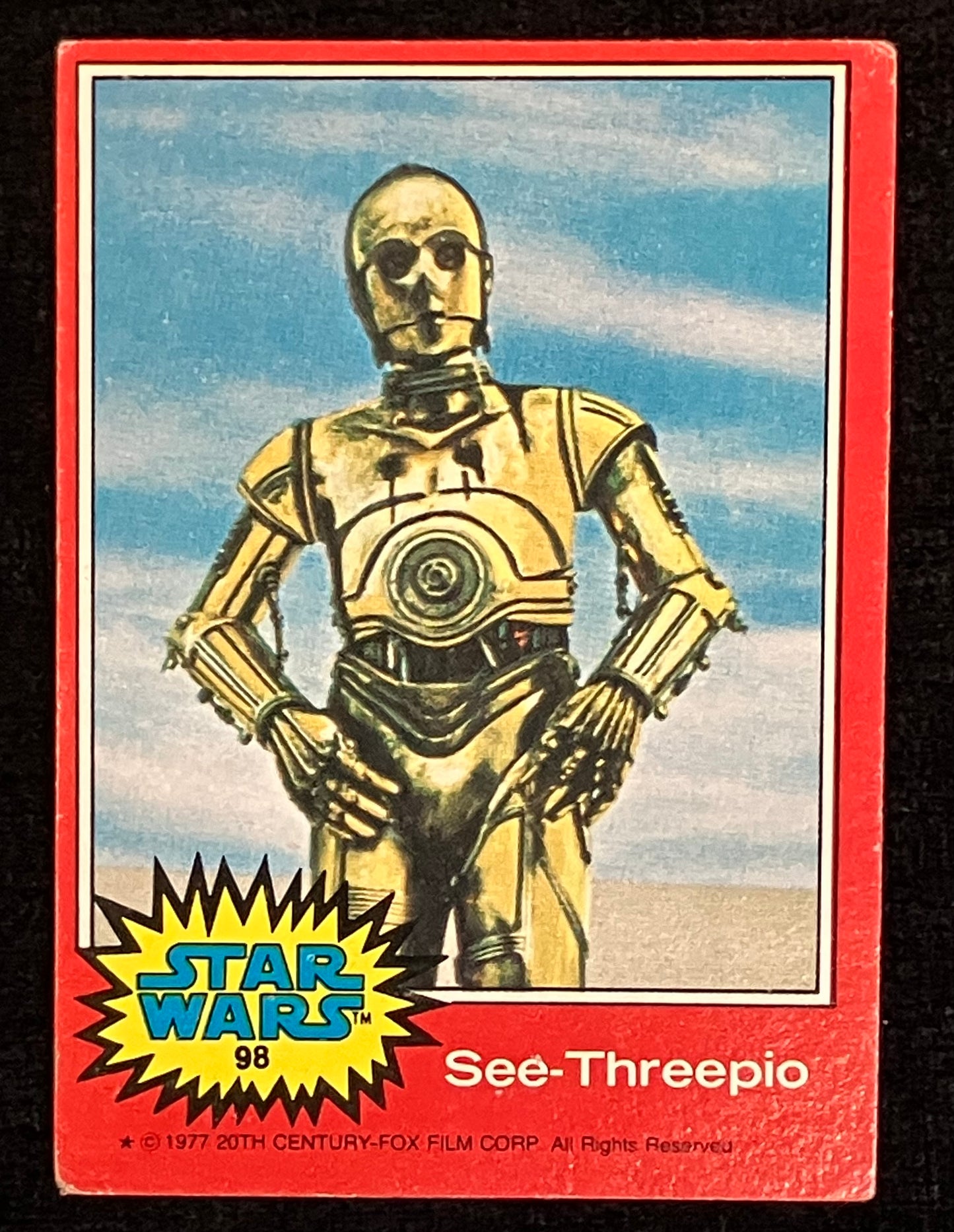 Star Wars Trading Card #98 "See-Threepio" - 1977 Topps Series 2