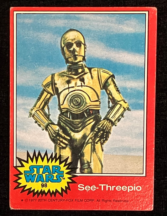Star Wars Trading Card #98 "See-Threepio" - 1977 Topps Series 2