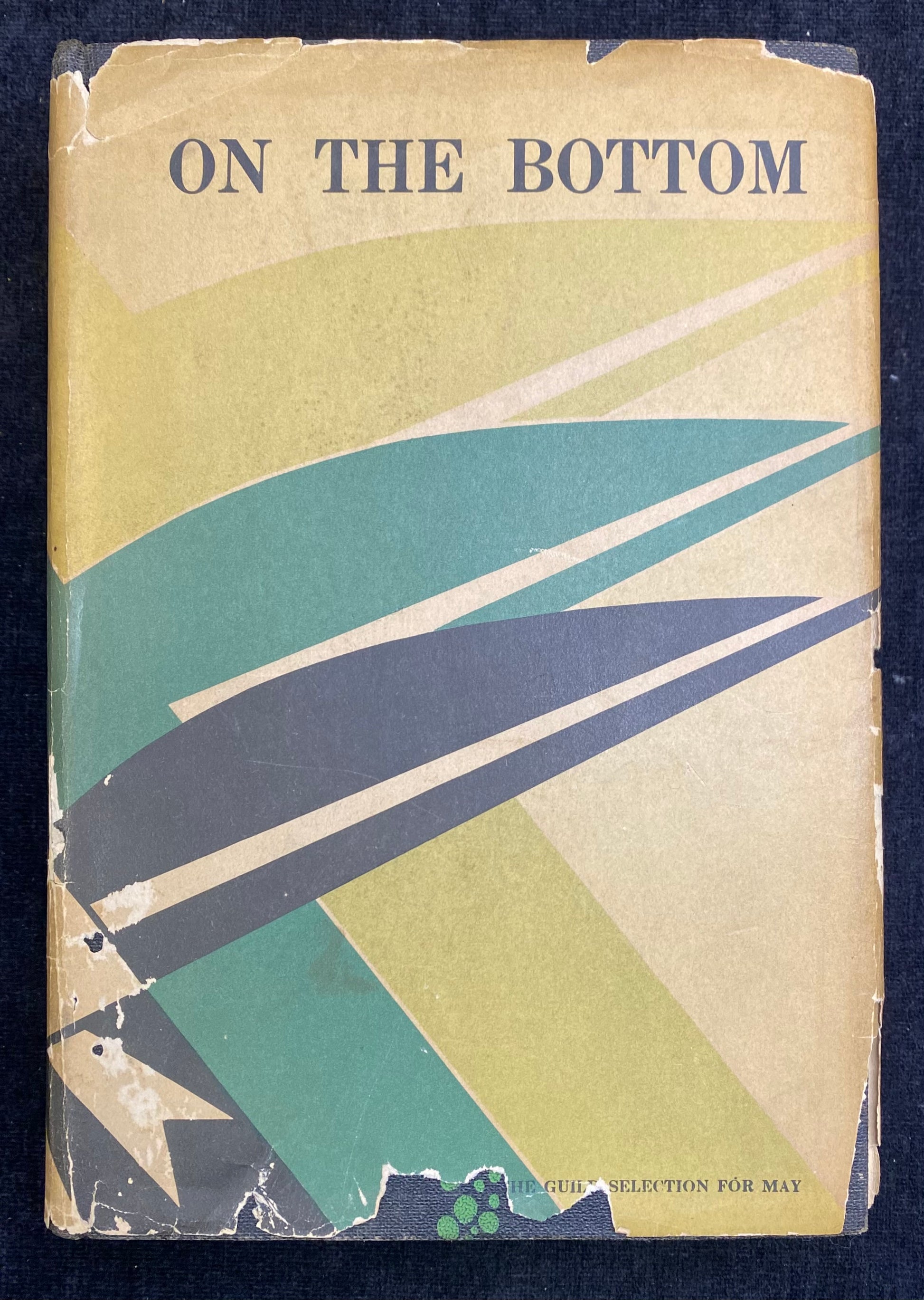 Book cover titled 'On the Bottom' with geometric shapes on a beige background