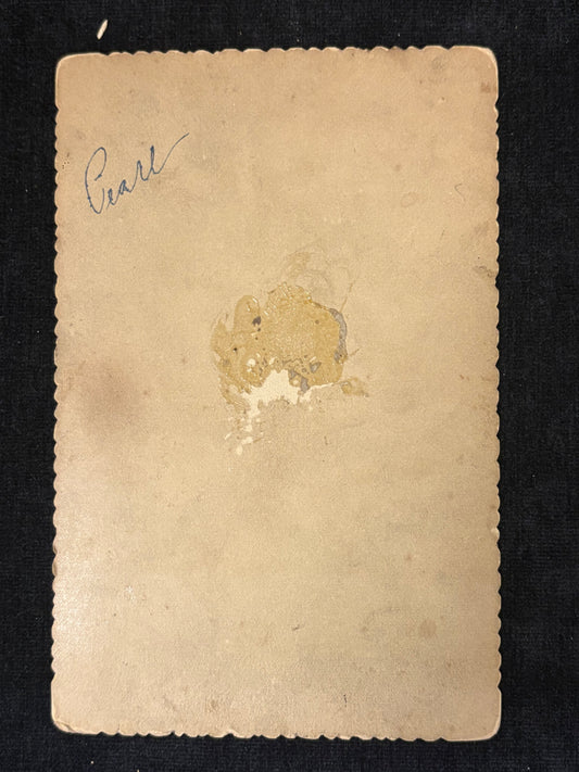 Beautiful Blue-eyed Baby - 1890s Cabinet Card Photograph - Harrington Portrait C. Cleveland Ohio