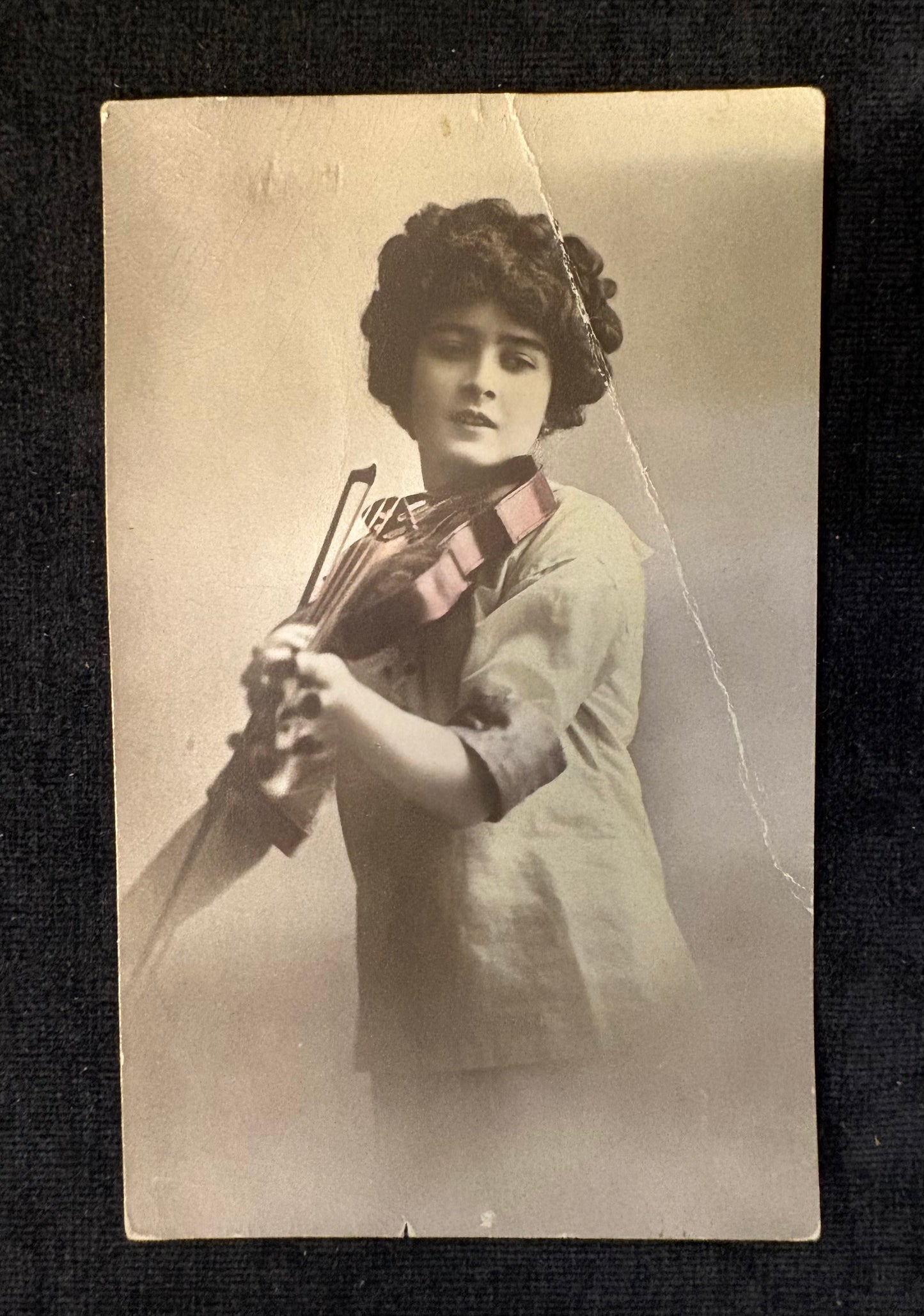 Violinist Marie Hall 1900s-1910s (Colorized) - 20th Century Photography - Edwardian Musician