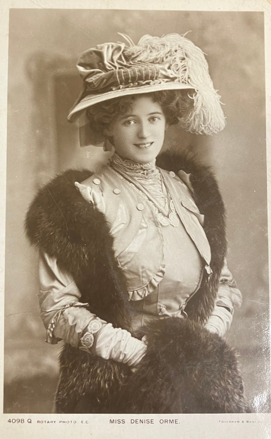 Photo of Miss Denise Orme, Famous English Singer - 1910s London Daly's Theater RPPC