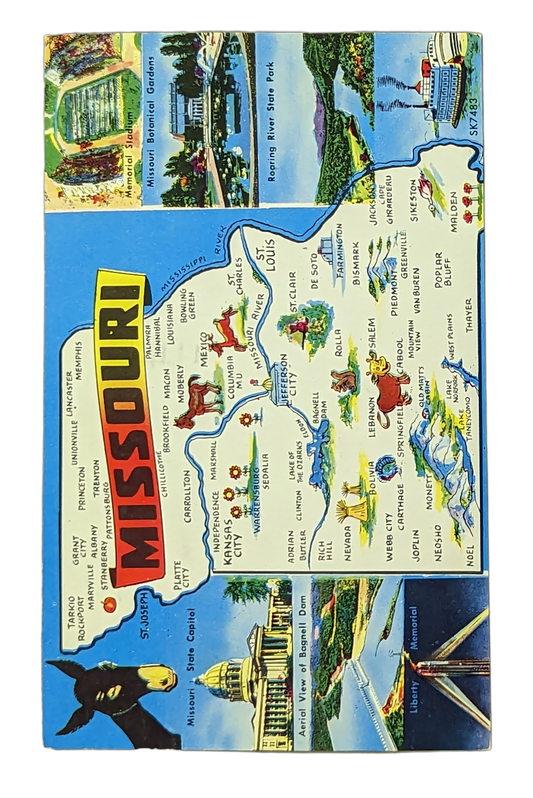 Vintage Missouri - Digital Postcard Art