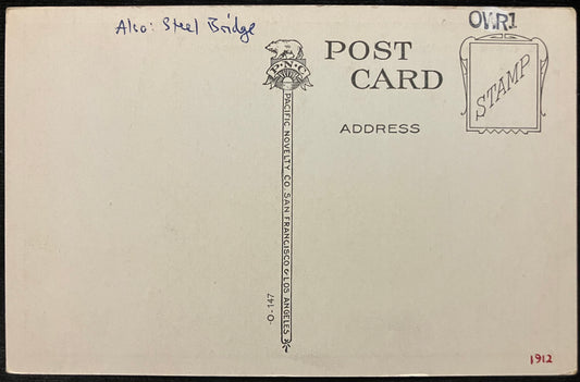 On front: O. W. R. & N. Bridge Over Willamette River, Portland, Oregon. On back: Blank Unmailed: Con