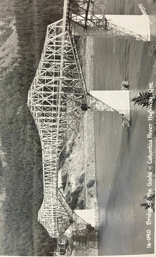 RPPC - Bridge of the Gods - Columbia River Highway, Oregon - Vintage Bridge Postcard 1926