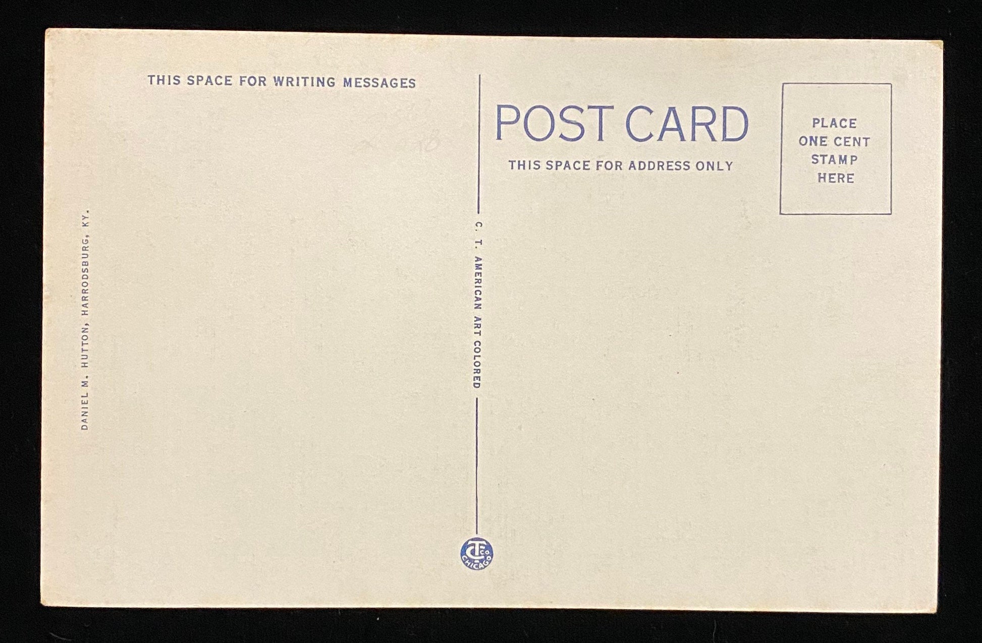 Front: Fort Harrod, Harrodsburg, KY. - 1933 Linen Postcard Back: Blank Condition: Good condition, the corners are slightly worn 1933 Unmailed Color: Hand colored Publisher: C.T. American Art Colored
