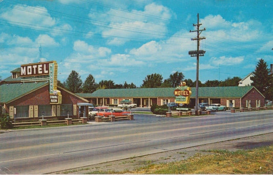 Lincoln Motel and Dining Room - Springfield, Illinois Vintage Postcard