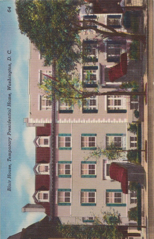 Blair House - Washington D.C., Maryland - 1930-1944 Vintage Postcard