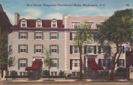 Blair House - Washington D.C., Maryland - 1930-1944 Vintage Postcard