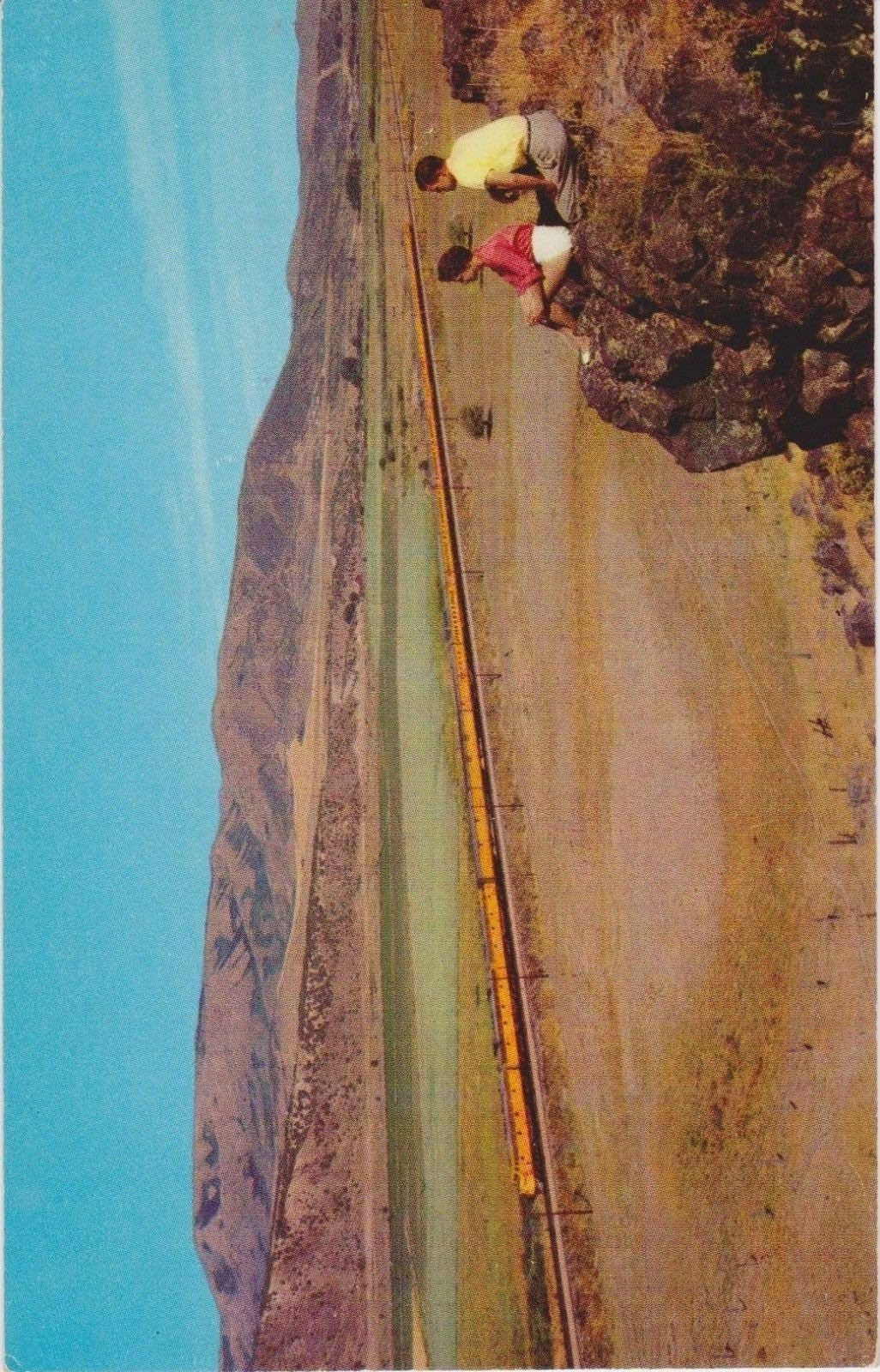 Union Pacific Streamliner Traversing the Rockies - Train Track Vintage Postcard