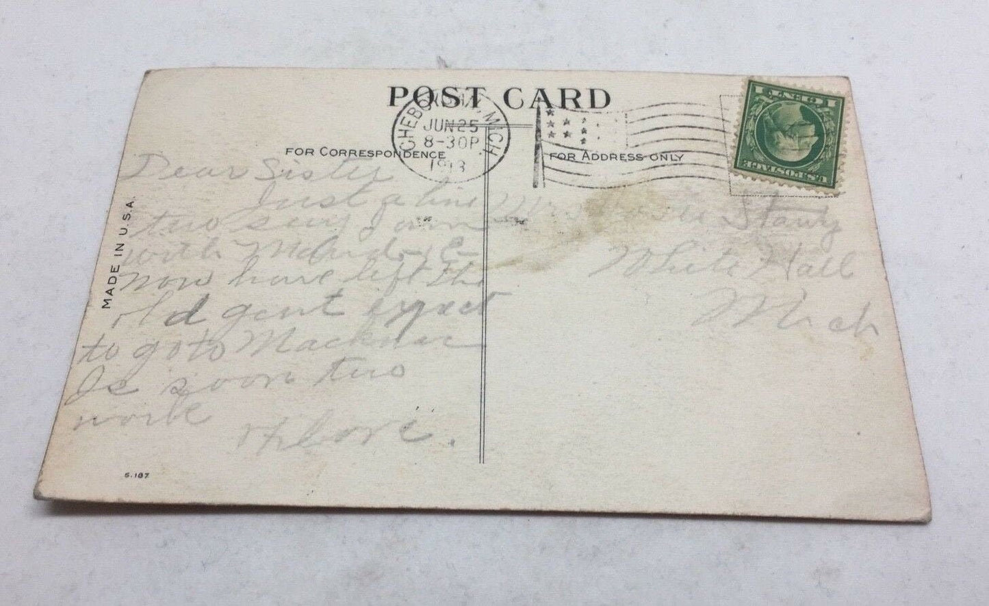 Mackinaw City Vintage Postcard