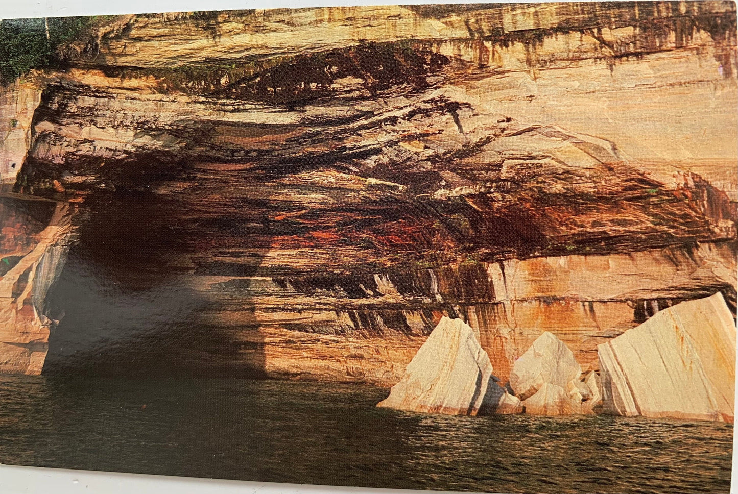Rainbow Cave Vintage Postcard