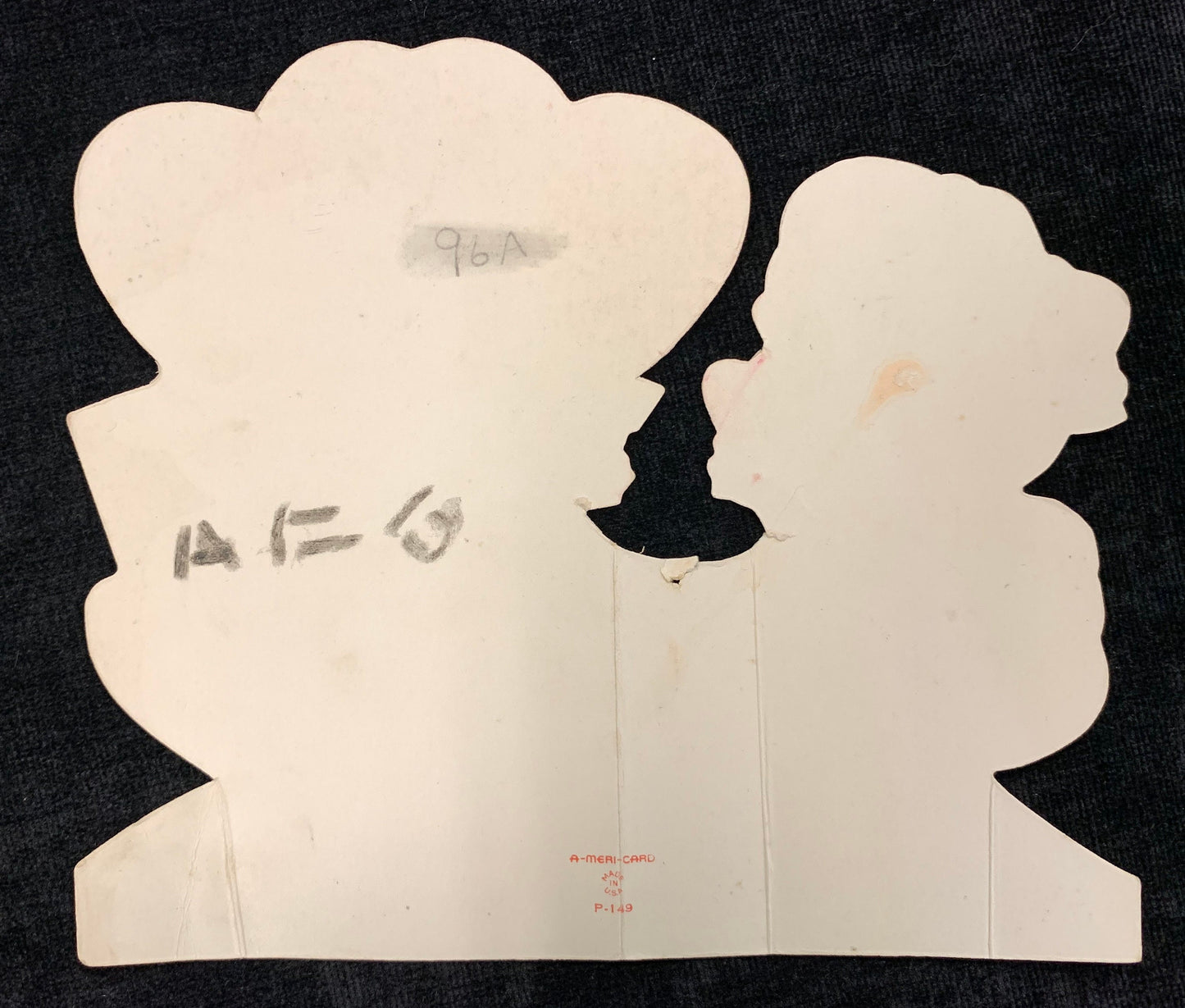 Children's Novelty Fold Out Valentines Cards, Set of 2 A-Meri-Card - "Get in the Groove" and "I'll Catch up with you" Vintage Valentines