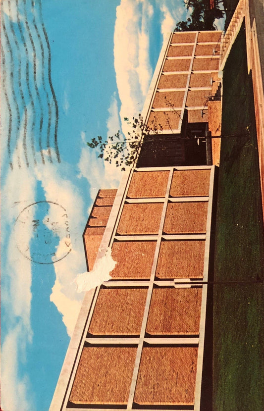 University of Michigan Space Physics Building Vintage Postcard