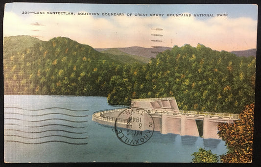 Lake Santeetlah, Great Smoky Mountain National Park Vintage Postcard