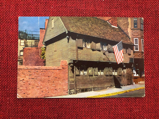 The Paul Revere House Boston, Massachusetts Vintage Postcard