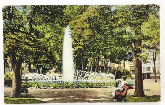 Detroit, Michigan - Cass Park - 1912 Postcard