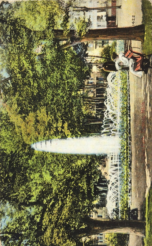 Detroit, Michigan - Cass Park - 1912 Postcard