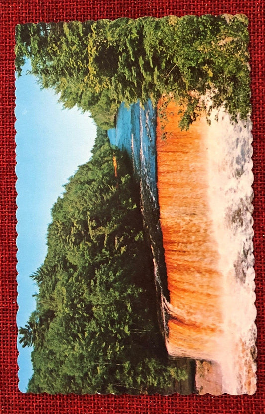 Upper Peninsula Tahquamenon Falls Vintage Postcard
