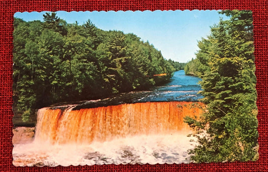 Upper Peninsula Tahquamenon Falls Vintage Postcard