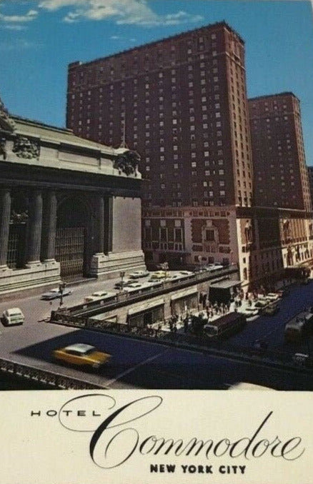 The Hotel Commodore - Vintage New York Postcard