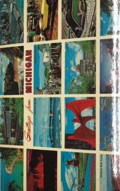Greetings from Michigan - VIntage Travel Postcard