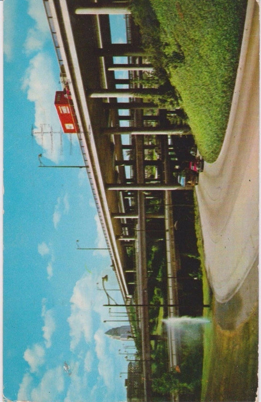 Network Freeways near Civic Center, Los Angeles, California - Vintage Postcard