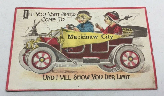 Mackinaw City Vintage Postcard
