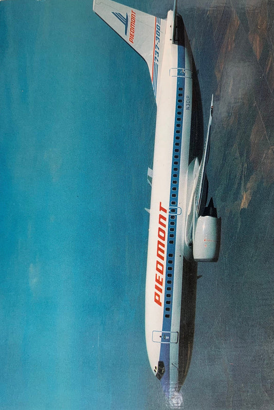 Piedmont Airplane Aircraft - Vintage Postcard