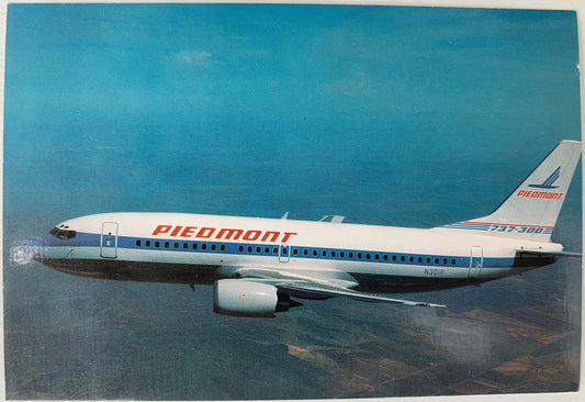 Piedmont Airplane Aircraft - Vintage Postcard