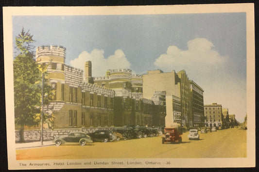 The Armouries - Hotel London and Dundas Street - London, Ontario - International Postcard