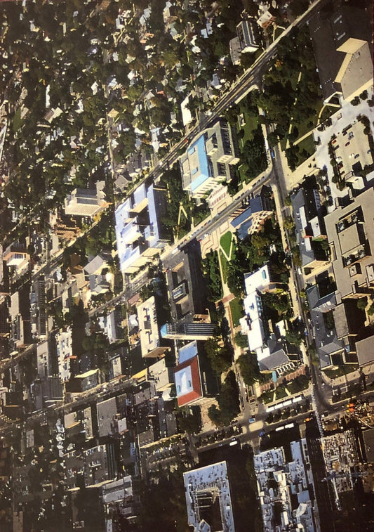 University of Michigan Birds-Eye View of Central Campus - Vintage Postcard