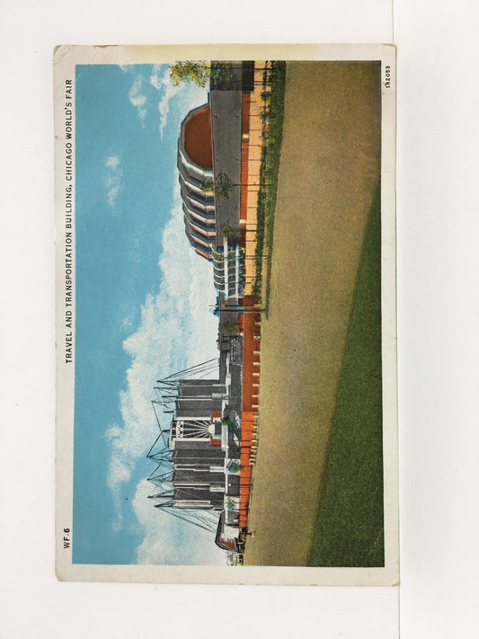 Travel and Transportation Building - 1933 Chicago World's Fair - A Century of Progress - Chicago, Illinois - Vintage Postcard
