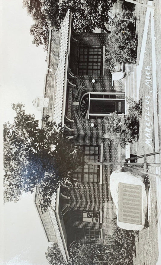RPPC - Marcellus, Michigan - Vintage Real Photo Postcard