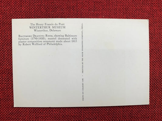 The Henry Francis du Pont Winterthur Museum - Winterthur, Delaware - Vintage Postcard