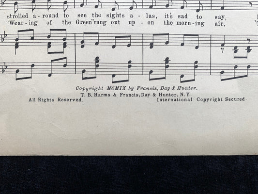 Has Anybody Here Seen Kelly? Vintage Sheet Music 1909