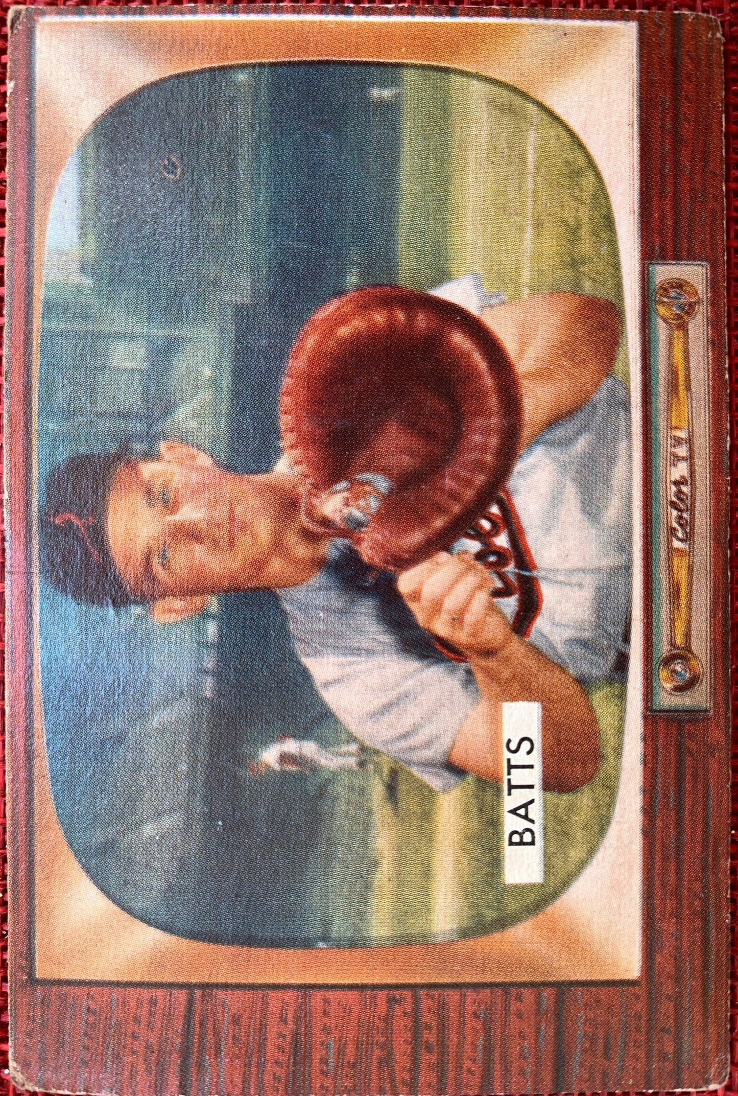 Matt Batts Vintage 1955 Bowman Baseball Card No. 161, Catcher, Baltimore Orioles