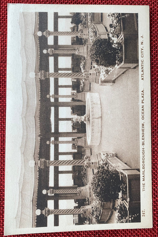 The Marlborough-Blenheim, Ocean Plaza, Atlantic City, N.J. Vintage Postcard 1910s
