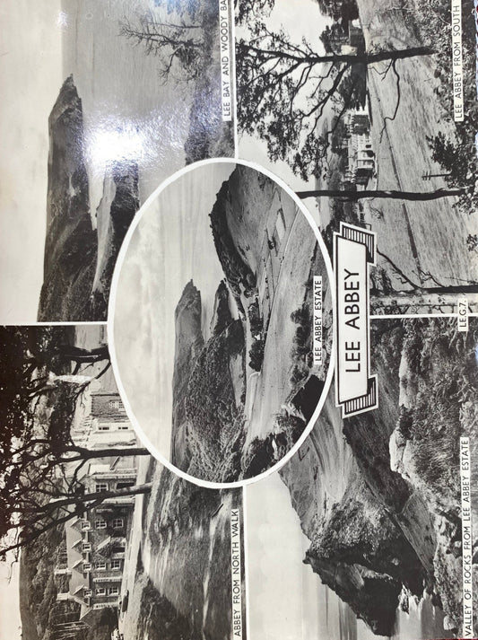 RPPC - Lee Abbey - Devon, England - Black and White Postcard