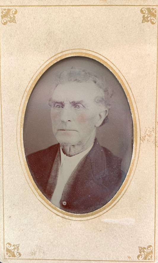 Victorian Era Tintype of an Older Man, 1860s-1870s