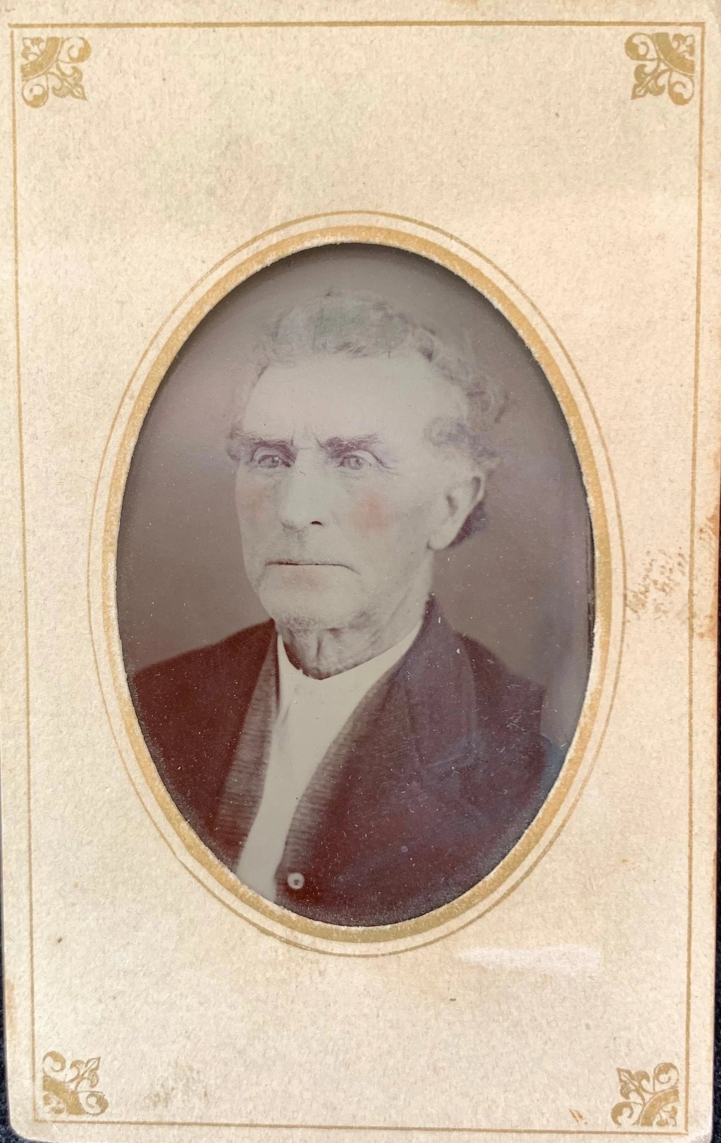 Victorian Era Tintype of an Older Man, 1860s-1870s